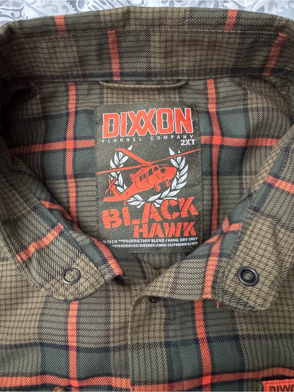 DIXXON Plaid Flannel Button-Down in Brown & Orange